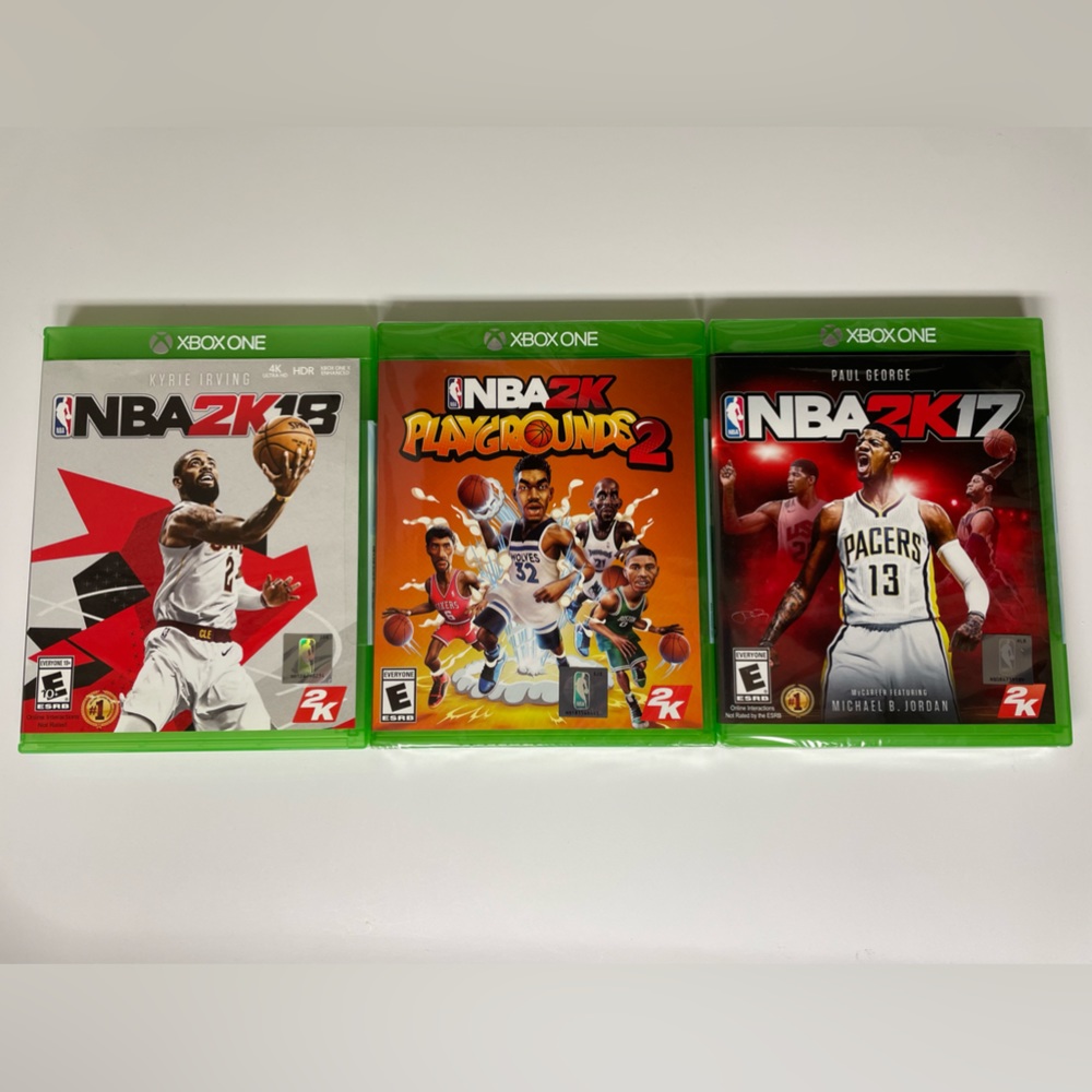Xbox One games ~ Factory Sealed ~ NBA2K17,  NBA2K PLAYGROUNDS-2 & NBA2K18